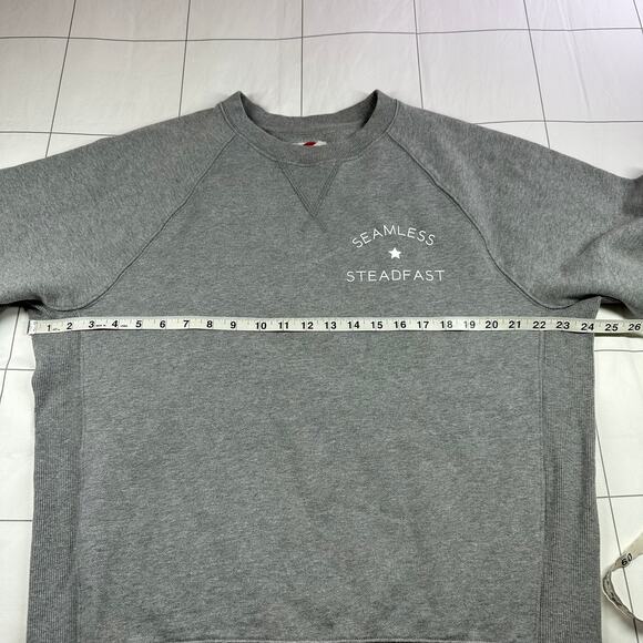 Best Made Co Sweatshirt Mens Large Heather Gray Supima Sweat Logo Crew Neck - Picture 9 of 10